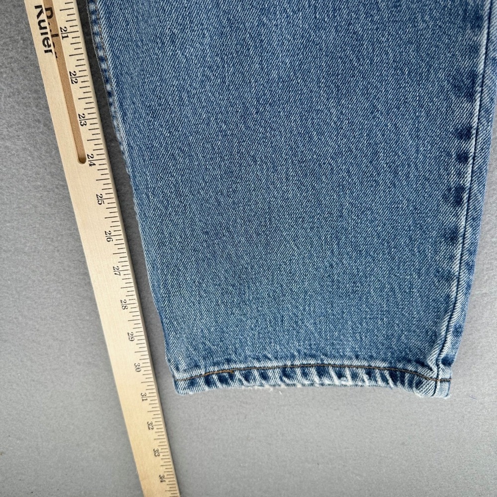 VTG 90s Levi's 550 Jeans Mens 36x31 Made in USA Light Wash Relaxed Fit Grunge - Picture 7 of 9